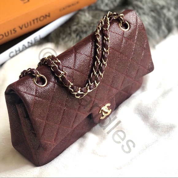 CHANEL Handbags - Auth CHANEL goatskin double flap
